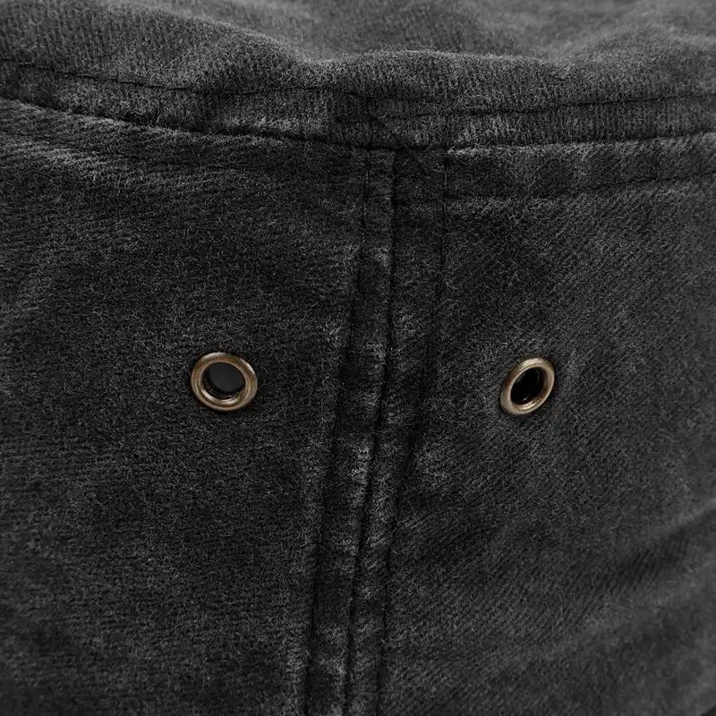 Washed Denim Bucket Hat for Men and Women