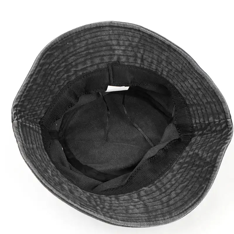 Washed Denim Bucket Hat for Men and Women