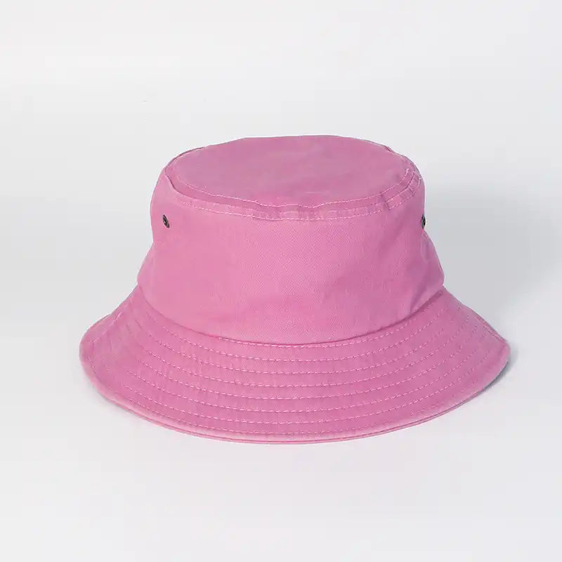 Washed Denim Bucket Hat for Men and Women