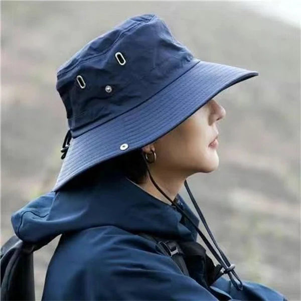 Waterproof Outdoor Sun Hat for Women – Quick-Dry Nylon Bucket Hat with Cowboy Style for Hiking, Camping & Summer Adventures