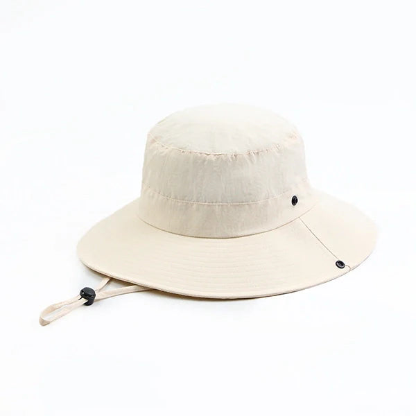 Waterproof Outdoor Sun Hat for Women – Quick-Dry Nylon Bucket Hat with Cowboy Style for Hiking, Camping & Summer Adventures