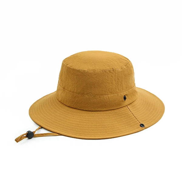 Waterproof Outdoor Sun Hat for Women – Quick-Dry Nylon Bucket Hat with Cowboy Style for Hiking, Camping & Summer Adventures