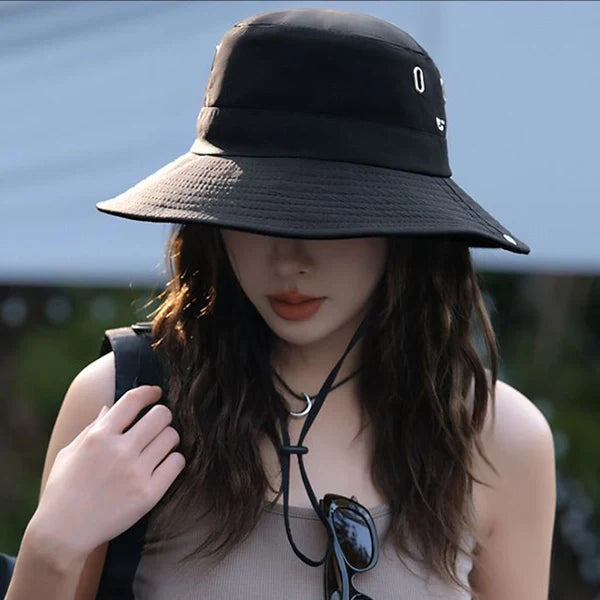 Waterproof Outdoor Sun Hat for Women – Quick-Dry Nylon Bucket Hat with Cowboy Style for Hiking, Camping & Summer Adventures