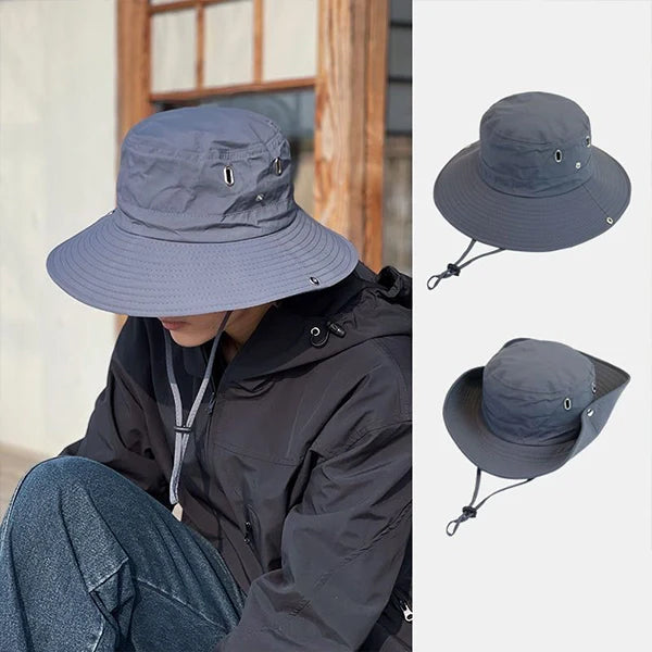 Waterproof Outdoor Sun Hat for Women – Quick-Dry Nylon Bucket Hat with Cowboy Style for Hiking, Camping & Summer Adventures