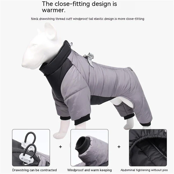 Waterproof Winter Dog Jacket – Cozy & Warm for Small & Medium Dogs