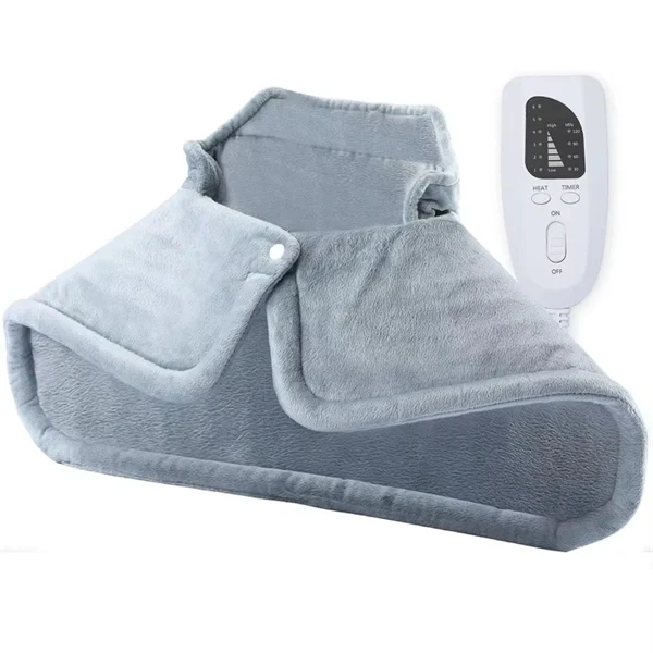 Weighted Heating Pad for Neck and Shoulders – Electric Heat Wrap with 6 Heat Settings & Auto Shut-Off