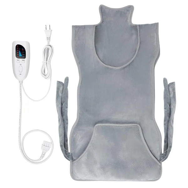 Weighted Heating Pad for Neck and Shoulders – Electric Heat Wrap with 6 Heat Settings & Auto Shut-Off