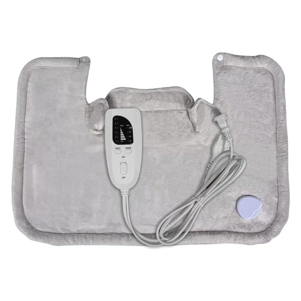 Weighted Heating Pad for Neck and Shoulders – Electric Heat Wrap with 6 Heat Settings & Auto Shut-Off