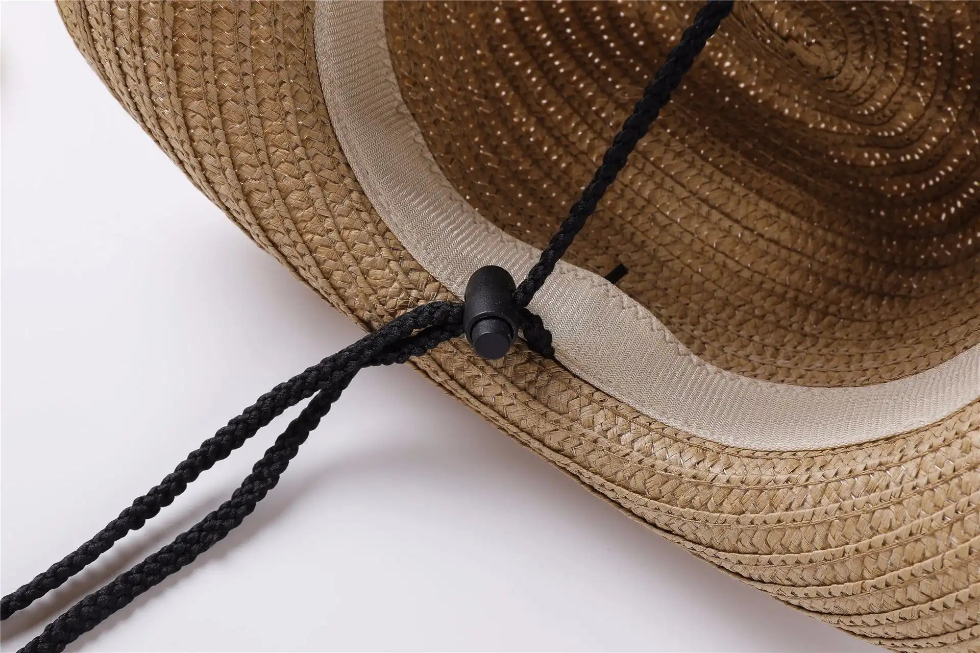 Summer Sun-Protective Beach Straw Cowboy Hat for Adults