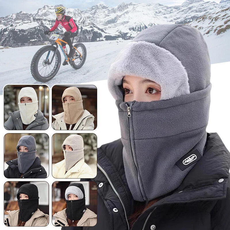 Winter Cycling Balaclava - Windproof Fleece Liner for Bike Helmets