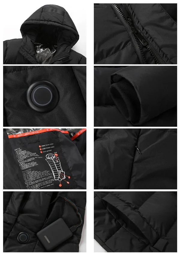 Winter Heated Puffer Coat – Adjustable Electric Warmth