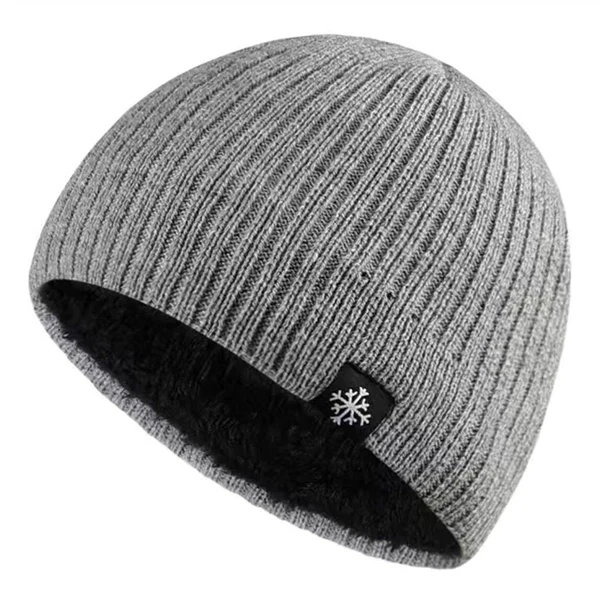 Winter Knit Beanie for Men & Women – Thick Fleece-Lined Slouch Hat, Warm Soft Cap for Cold Weather
