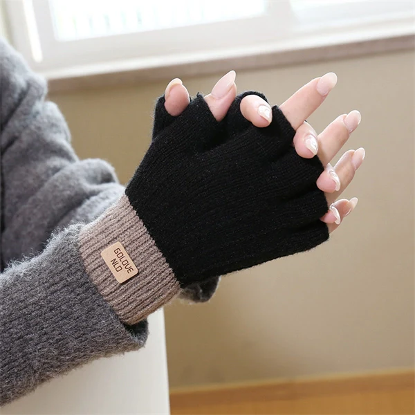 Winter Knit Touchscreen Gloves – Thick Fleece Lined Warm Gloves for Men & Women, Cold Weather Cycling & Outdoor Use