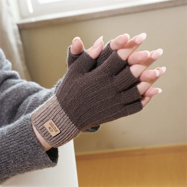 Winter Knit Touchscreen Gloves – Thick Fleece Lined Warm Gloves for Men & Women, Cold Weather Cycling & Outdoor Use