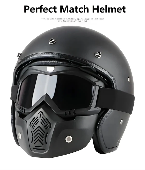 Winter Sports Face Mask with Anti-Fog Goggles - Windproof & UV Protection