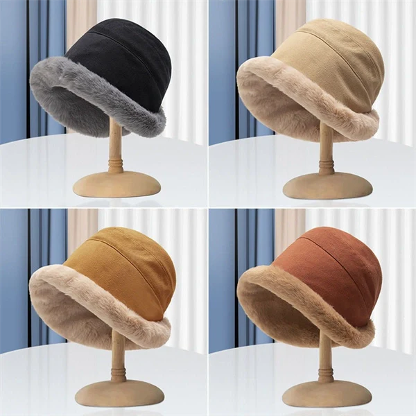 Women’s Winter Warm Plush Ear Protection Fisherman Hat - Cozy & Thick, Perfect Christmas Gift