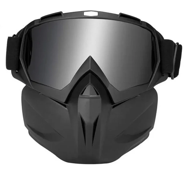 Winter Sports Face Mask with Anti-Fog Goggles - Windproof & UV Protection