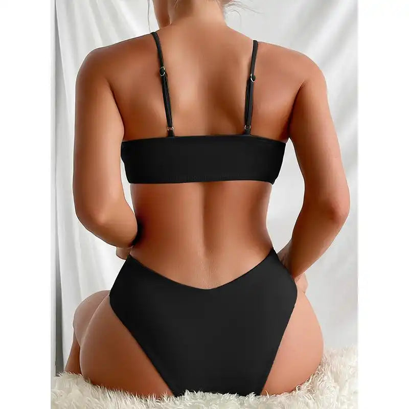 Women Push Up Bikini High Waist Brazilian Swimsuit