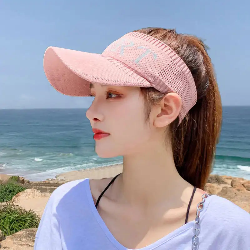 Women's Half-Visor Baseball Cap - Summer Tennis & Golf Sport Hat
