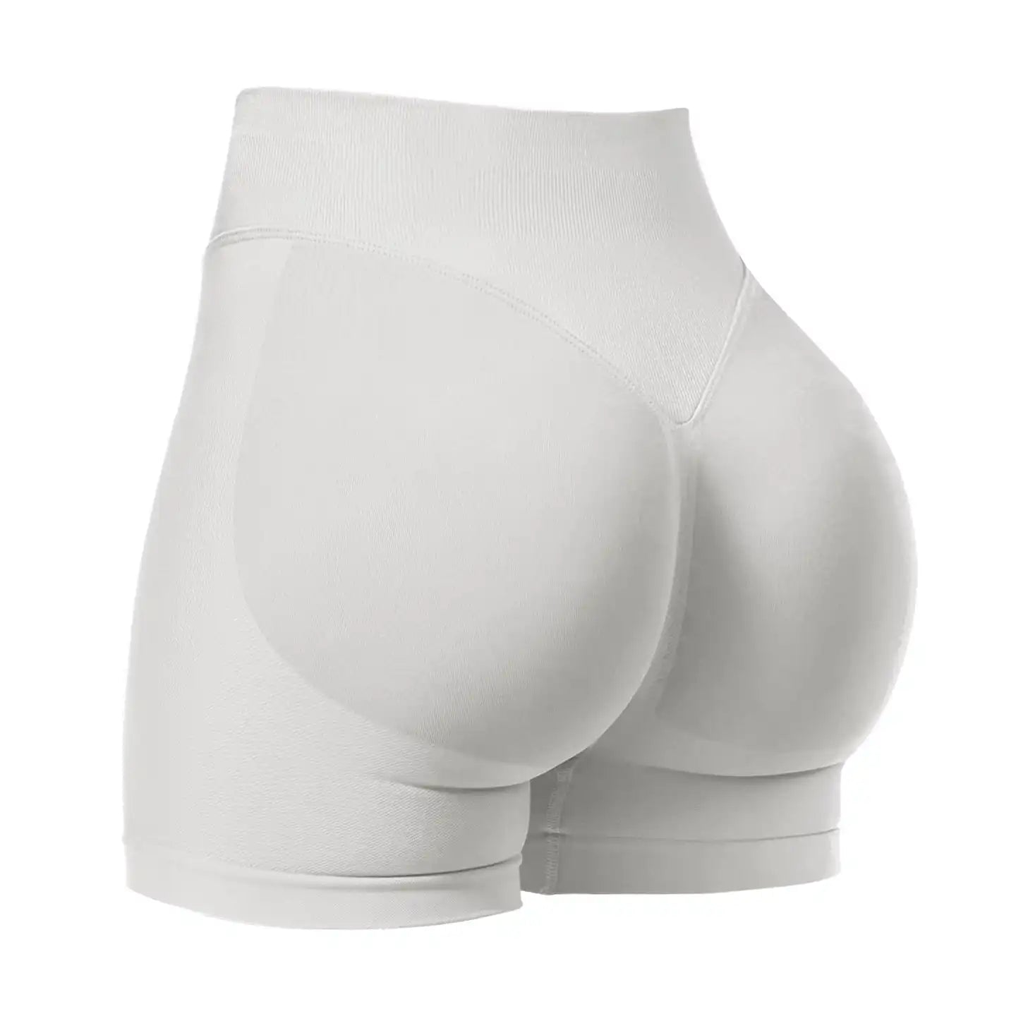 Women's High-Waisted Seamless Running Shorts - Quick-Dry Yoga & Cycling