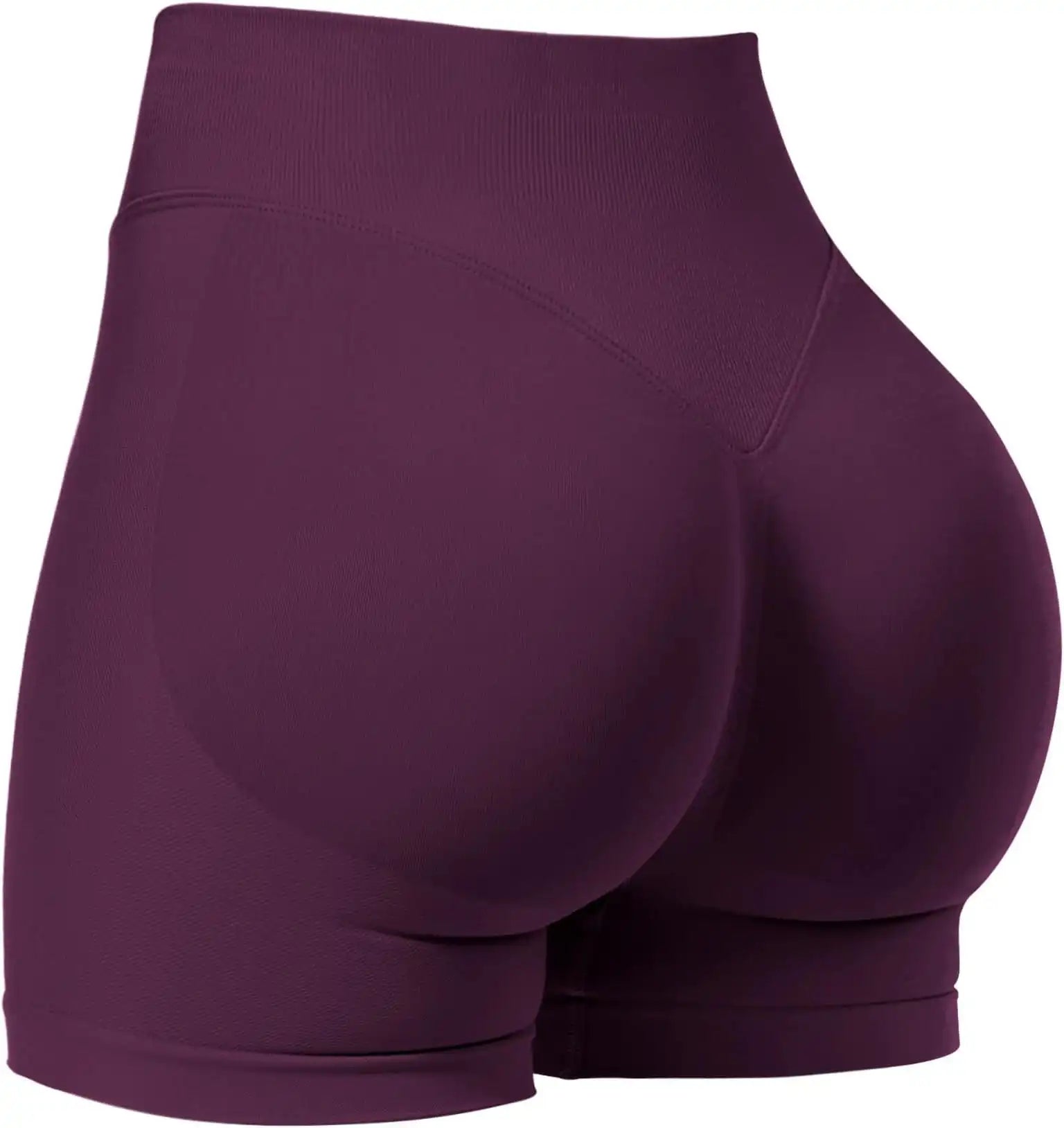 Women's High-Waisted Seamless Running Shorts - Quick-Dry Yoga & Cycling