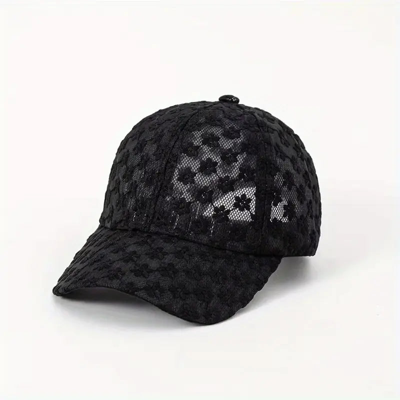 Women's Hollow Flower Baseball Cap Lace Sun Hat