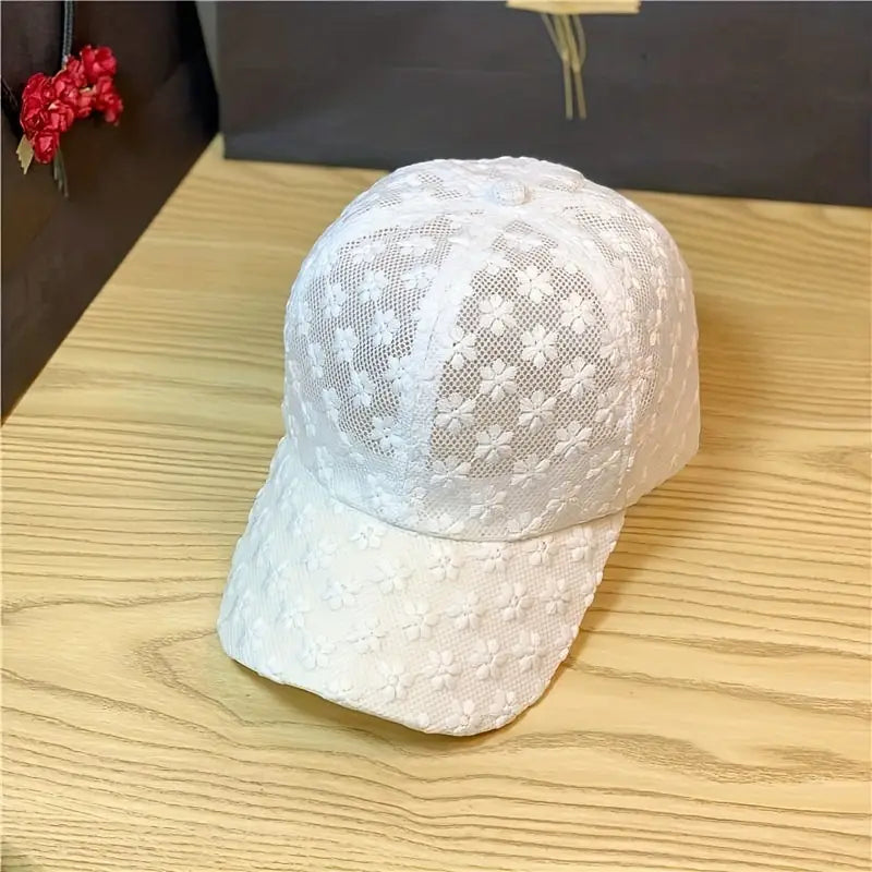 Women's Hollow Flower Baseball Cap Lace Sun Hat