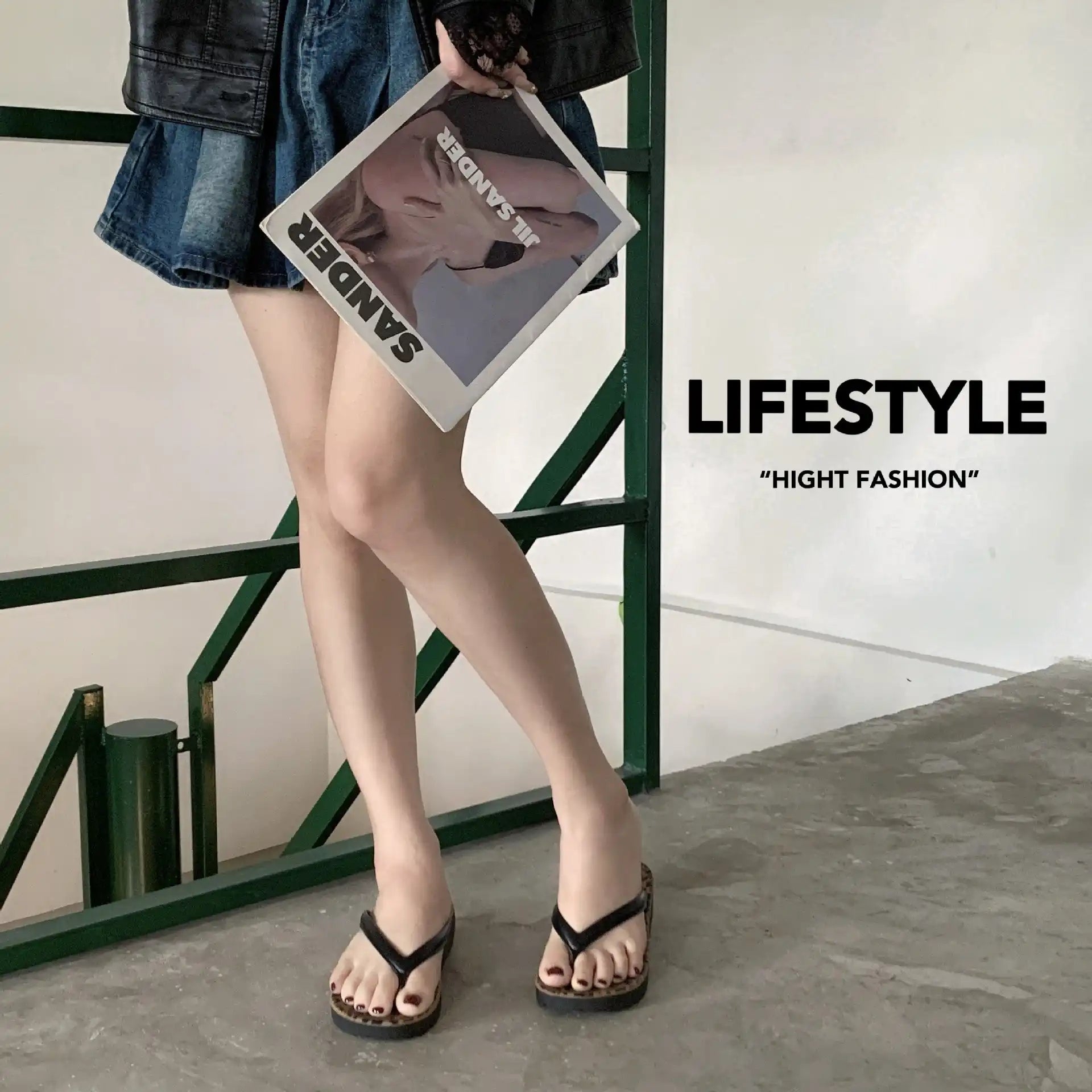 Women's Leopard Slide Flip Flops - Beach Shower Sandals