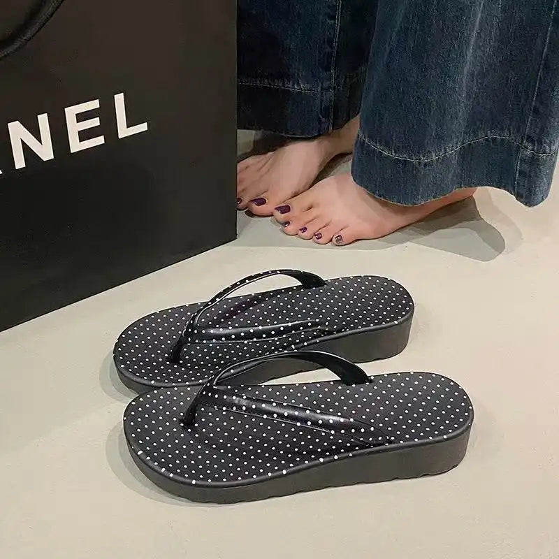 Women's Leopard Slide Flip Flops - Beach Shower Sandals