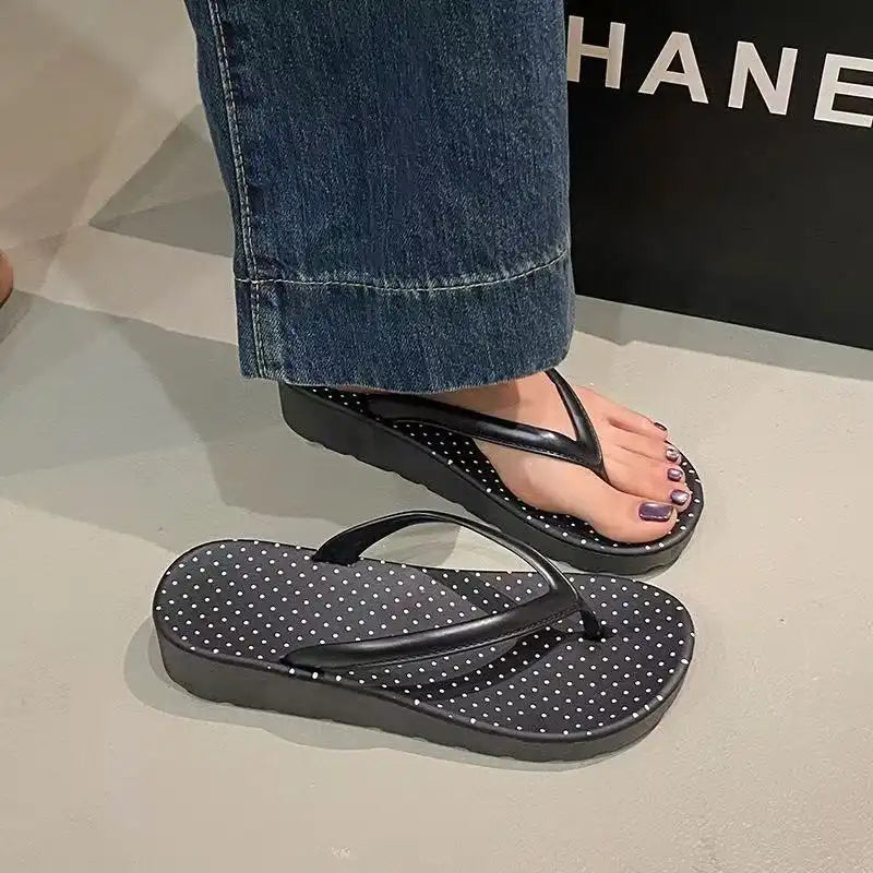 Women's Leopard Slide Flip Flops - Beach Shower Sandals