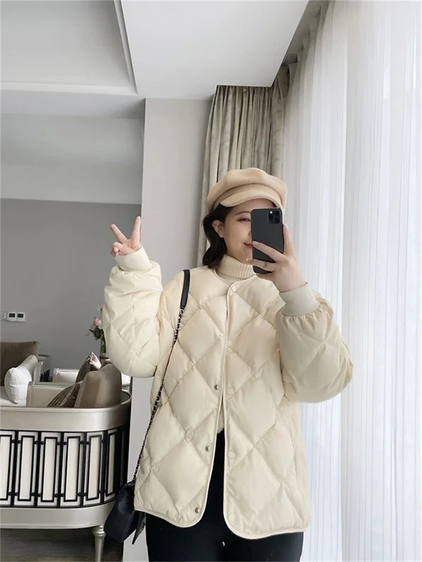 Women's Lightweight Down Jacket – Elegant Winter Coat, Warm & Stylish Outerwear