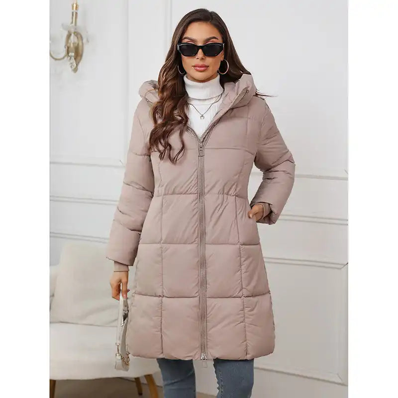 Women's Luxury Thermal Long Down Coat with Hood | Winter 2025