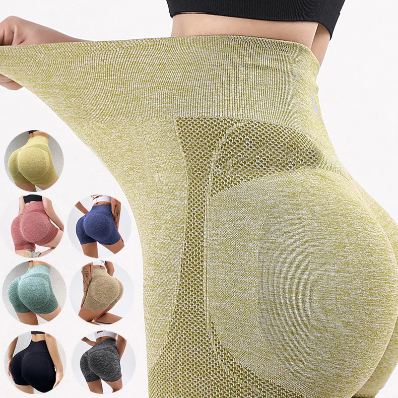 Women's Seamless Butt Lifting Fitness Shorts for Yoga & Gym