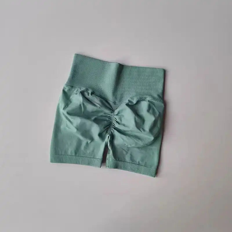 Women's Seamless Workout Shorts - Anti-Chafe Yoga & Running Shorts