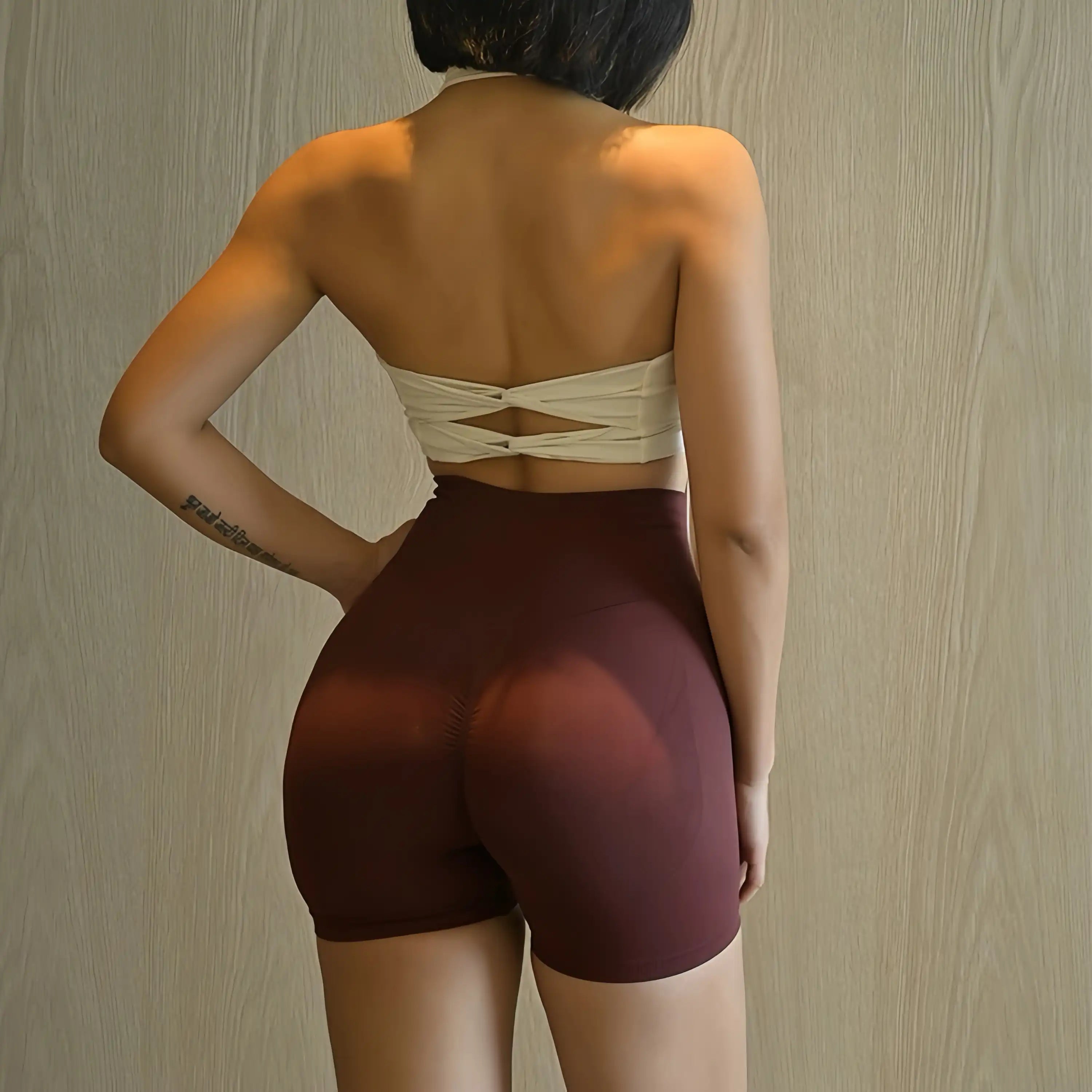 Women's Seamless Workout Shorts - Anti-Chafe Yoga & Running Shorts