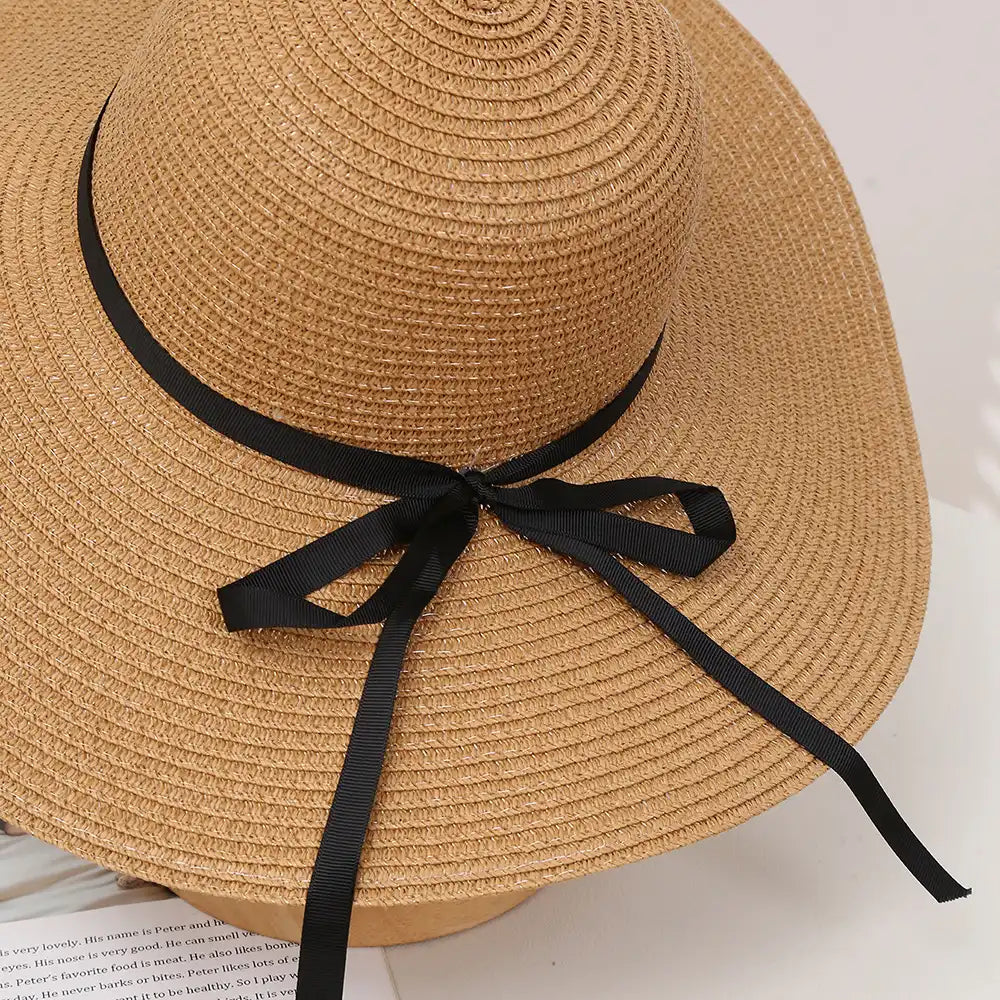 Women's Summer Floppy Straw Hat Beach Sun Hat