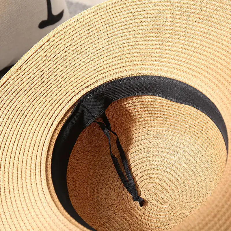 Women's Summer Floppy Straw Hat Beach Sun Hat