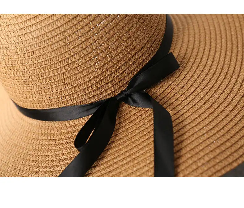 Women's Summer Floppy Straw Hat Beach Sun Hat