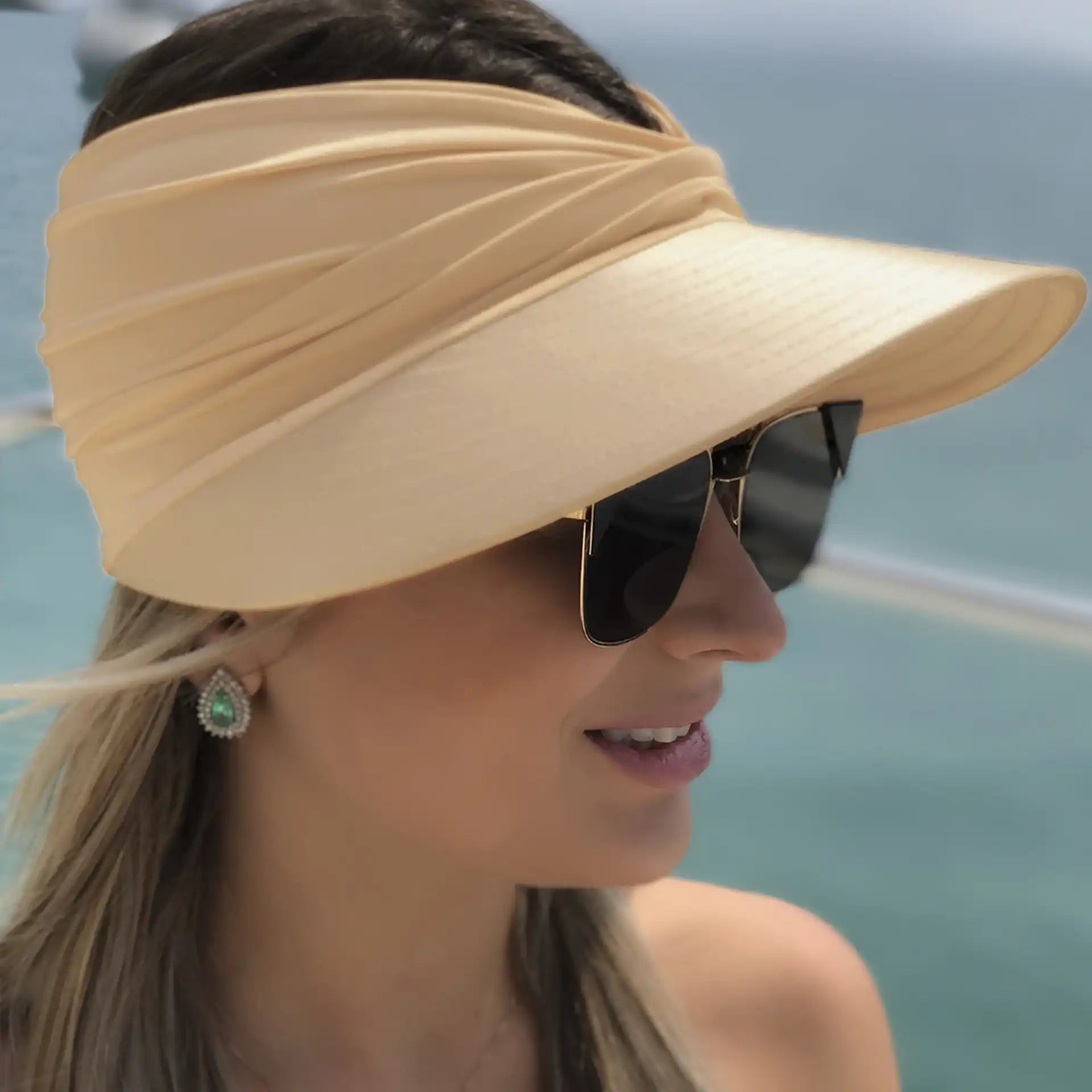 Women's Wide Brim Sun Hat Anti-UV Adjustable Beach Hat