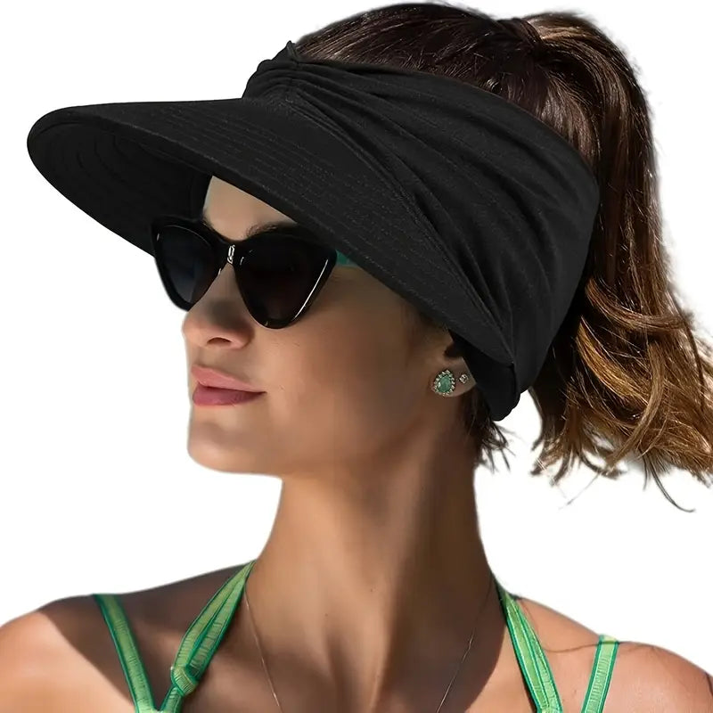 Women's Wide Brim Sun Hat Anti-UV Adjustable Beach Hat