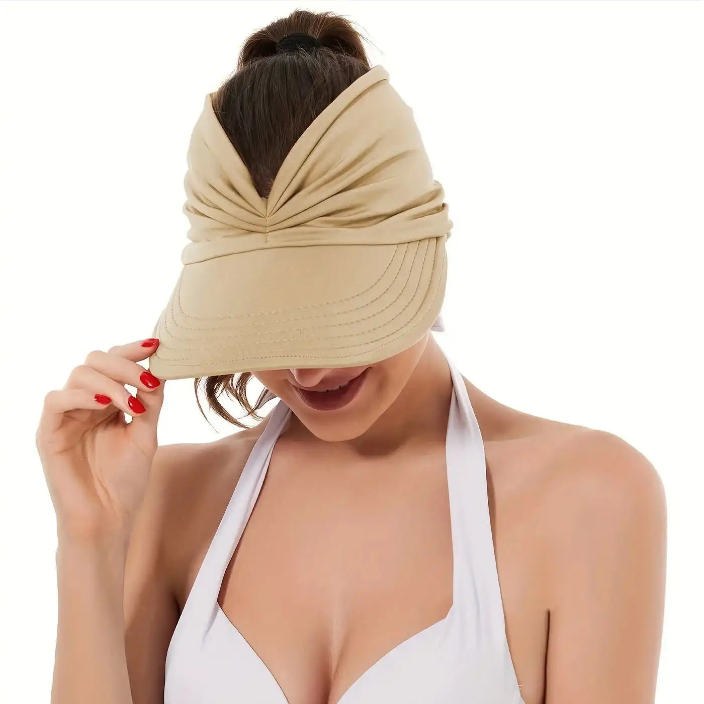 Women's Wide Brim Sun Hat Anti-UV Adjustable Beach Hat