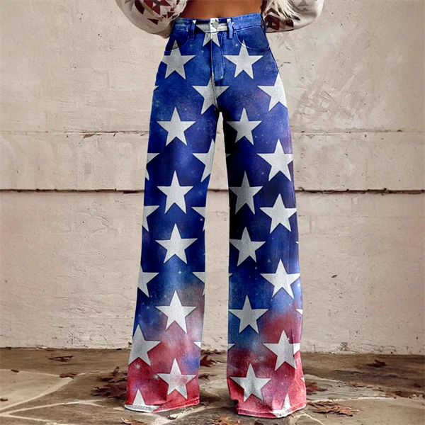 2025 Women's 4th of July Vintage Patriotic Pants USA Independent Flag Patriotic Leggings