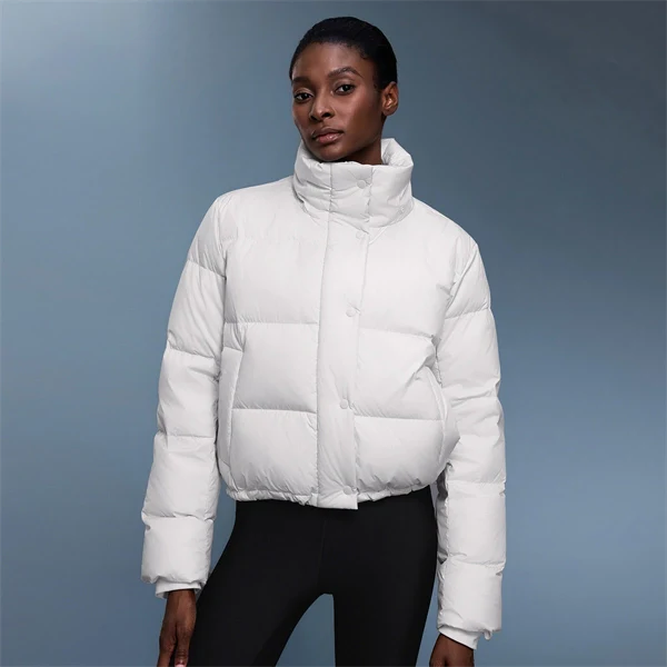 Women’s 90% White Duck Down Puffer Jacket – Thick, Warm, Windproof & Water-Resistant Winter Coat with Detachable Hood