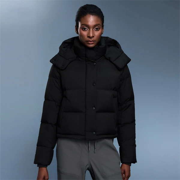Women’s 90% White Duck Down Puffer Jacket – Thick, Warm, Windproof & Water-Resistant Winter Coat with Detachable Hood