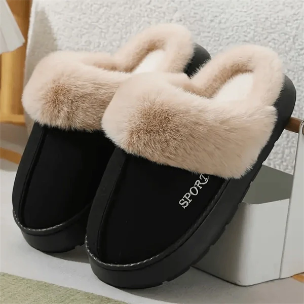 Women’s Cozy Plush Slippers – Warm Indoor/Outdoor Winter House Shoes for Comfort & Style