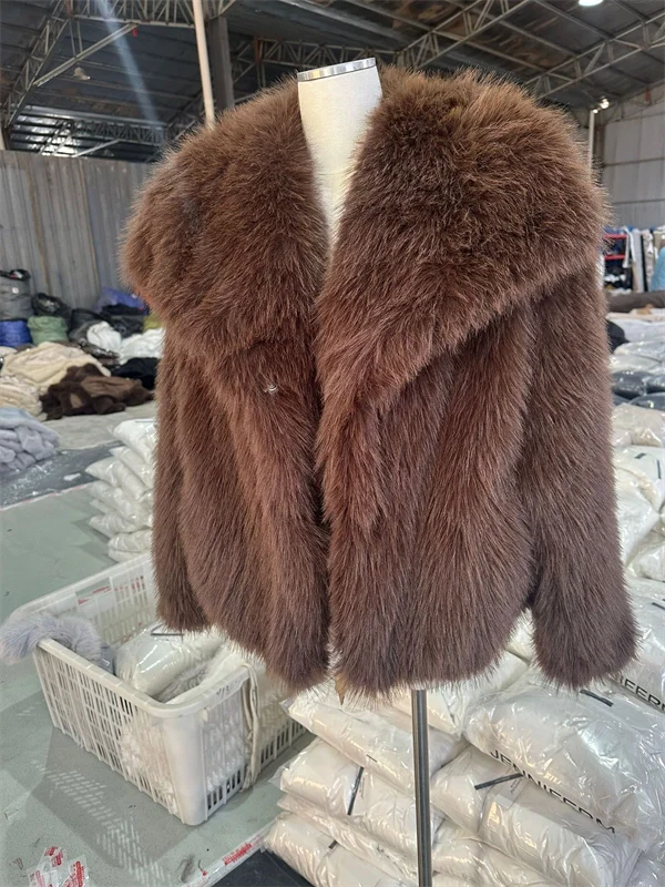 Women's Cropped Faux Fur Jacket