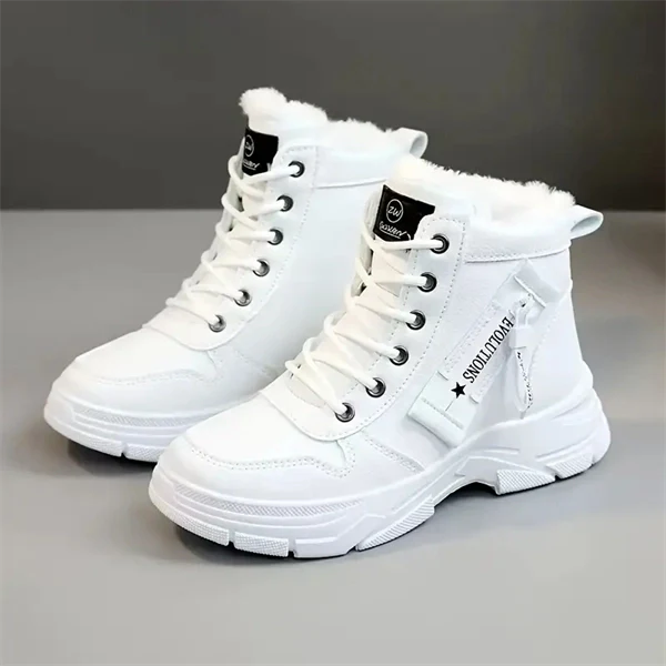 Women's High-Top Platform Sneakers – Warm Winter Casual Boots