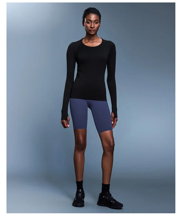 Women’s Long Sleeve Quick-Dry Sports Top – Seamless, Breathable Running & Yoga Shirt