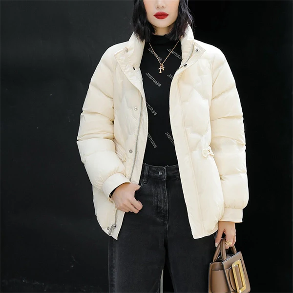 Women's Luxury Down Coat - Warm, Lightweight & Chic