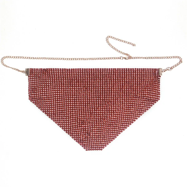 Women's Party Rhinestone Face Mask – Shiny Metallic Mesh Masquerade Club Accessory